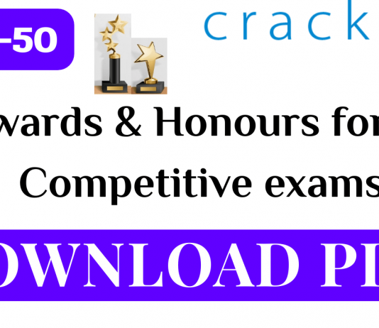 TOP-50 Questions on Awards & Honours