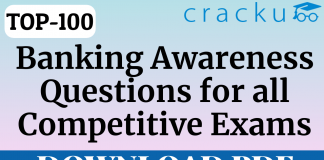 TOP-100 Banking Awareness Questions for all Competitive exams