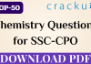 SSC-CPO || TOP-50 Chemistry Questions