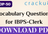 IBPS Clerk || TOP-50 Vocabulary questions