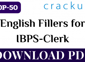 TOP-50 English Fillers for IBPS Clerk