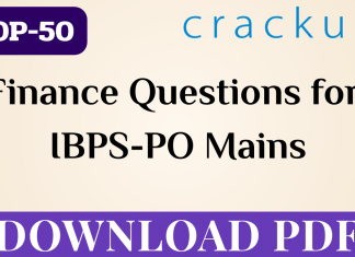 Finance Questions for ibps po mains