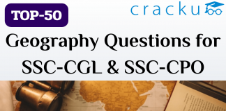 TOP-50 Geography Questions for SSC-CGL & SSC-CPO