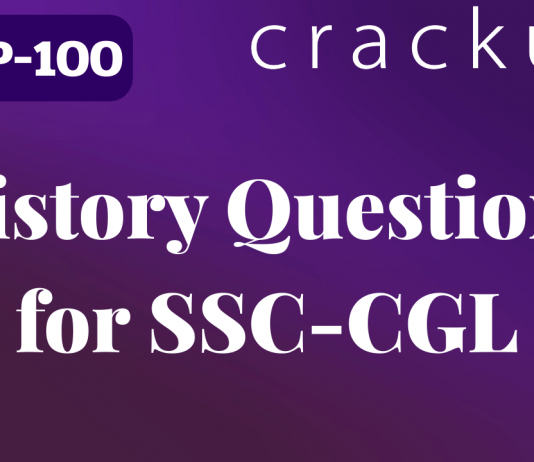 History Questions for SSC-CGL