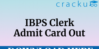 IBPS Clerk prelims admit card