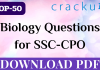 TOP-50 Biology Questions for SSC CPO