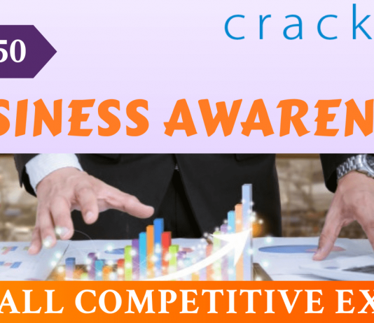 TOP-50 Questions on Business Awareness for all Competitive Exams
