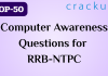 TOP-50 Computer Awareness Questions for RRB-NTPC