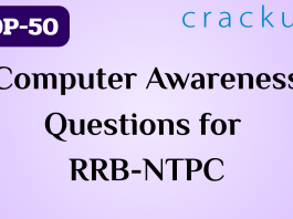 TOP-50 Computer Awareness Questions for RRB-NTPC