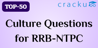 TOP-50 Culture Questions for RRB-NTPC