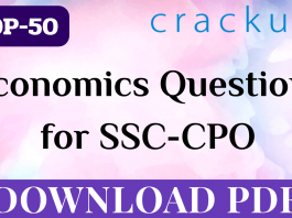 TOP-50 Economics Questions for SSC-CPO