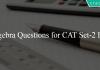 Algebra Questions for CAT Set-2 PDF