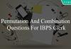 permutation and combination questions for ibps clerk