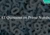 CAT Questions on Prime Numbers