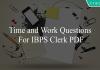 time and work questions for ibps clerk pdf