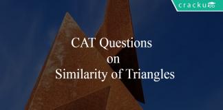 CAT Questions on Similarity of Triangles