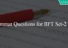 Grammar Questions for IIFT Set-2 PDF