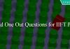 Odd One Out Questions for IIFT PDF