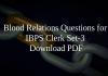 Blood Relations Questions for IBPS Clerk Set-3 PDF