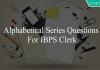 alphabetical series questions for ibps clerk