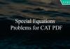 Special Equations Problems for CAT PDF