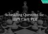 Scheduling Questions for IBPS Clerk PDF