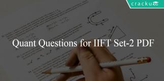 Quant Questions for IIFT Set-2 PDF