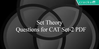 Set Theory Questions for CAT Set-2 PDF