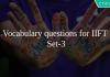 Vocabulary questions for IIFT Set-3