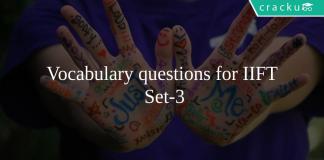 Vocabulary questions for IIFT Set-3