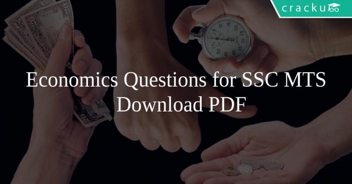 Economics Questions for SSC MTS PDF