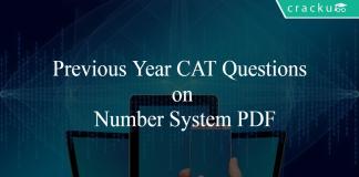 Previous Year CAT Questions on Number System PDF
