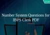 Number System Questions for IBPS Clerk PDF