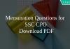 Mensuration Questions for SSC CPO PDF