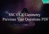 SSC CGL Geometry Previous Year Questions PDF