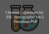 Chemistry Questions for SSC Stenographer Set-2 PDF