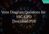 Venn Diagram Questions for SSC CPO PDF