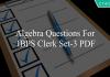 algebra questions for ibps clerk set-3 pdf