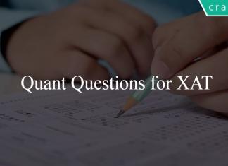 Quant Questions for XAT