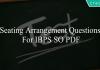 seating arrangement questions for ibps so pdf