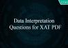 Data Interpretation Questions for XAT PDF