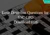 Error Detection Questions for SSC CPO PDF