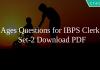 Ages Questions for IBPS Clerk Set-2 PDF