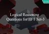 Logical Reasoning Questions for IIFT Set-3