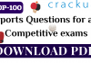 TOP-100 Sports Questions for All Competitive Exams