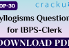 TOP-30 Syllogisms for IBPS Clerk