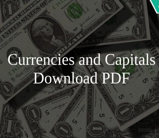 Currencies and Capitals