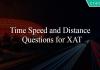 Time Speed and Distance Questions for XAT