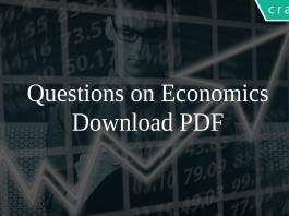 Questions on Economics