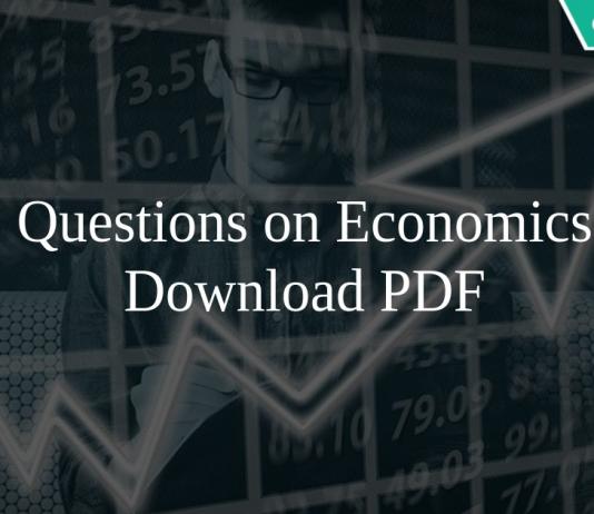 Questions on Economics
